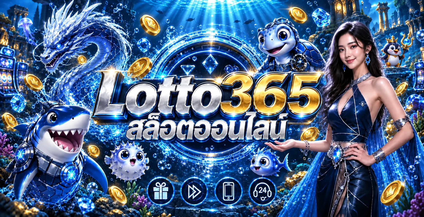แบนเนอร์สล็อตออนไลน์ Lotto365 พร้อมค่ายเกม