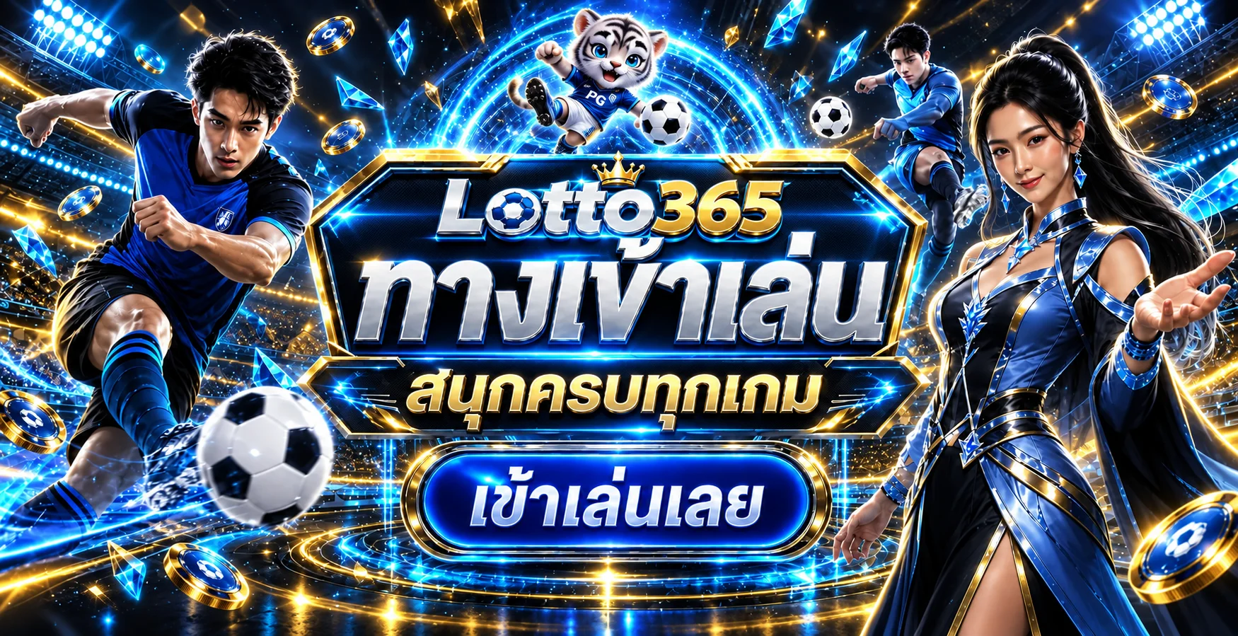 แบนเนอร์ทางเข้า Lotto365 และข้อมูลกีฬา